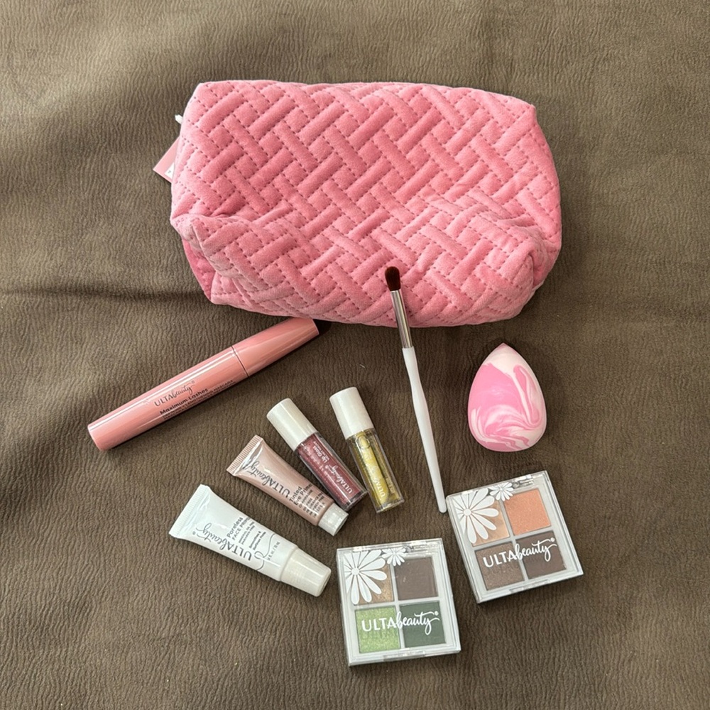 Ulta Beauty brand new makeup bag with makeup stuff
